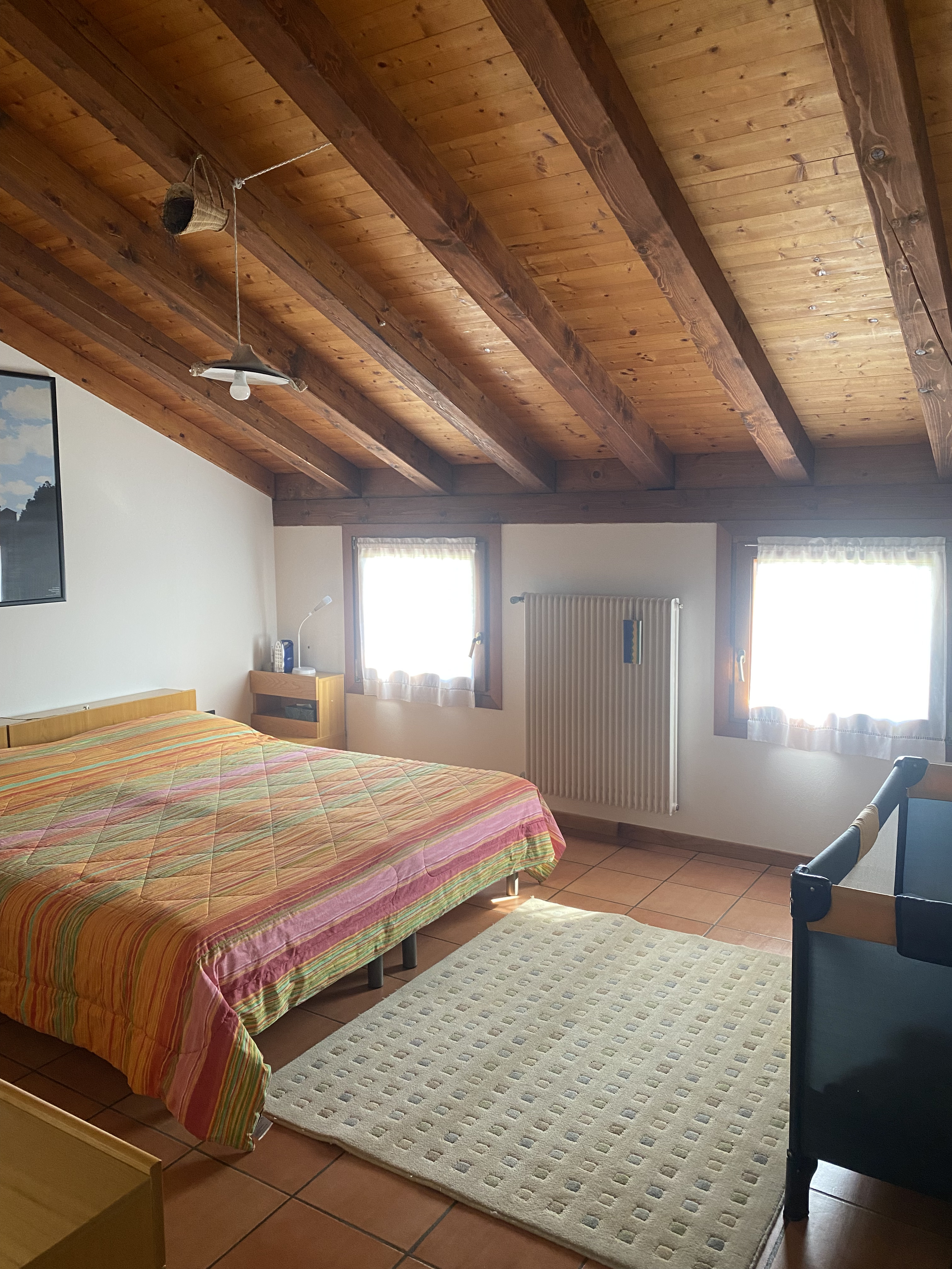 Letto matrimoniale della Camera 1